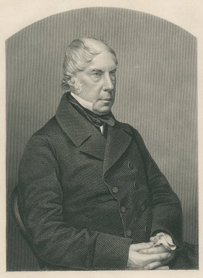 George Hamilton-Gordon, 4th Earl of Aberdeen, engraved by D.J. Pound from a photograph, from 